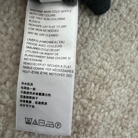 Free People We The Free Tie Dye Knit Turtleneck Long Sleeve Top L - Picture 8 of 9